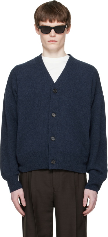 Photo: BOSS Navy Wool Cardigan