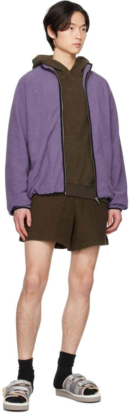 RANRA Khaki Mock-Fly Shorts