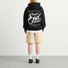 END. Coastal Fish Bar By The Sea Hoodie in Black
