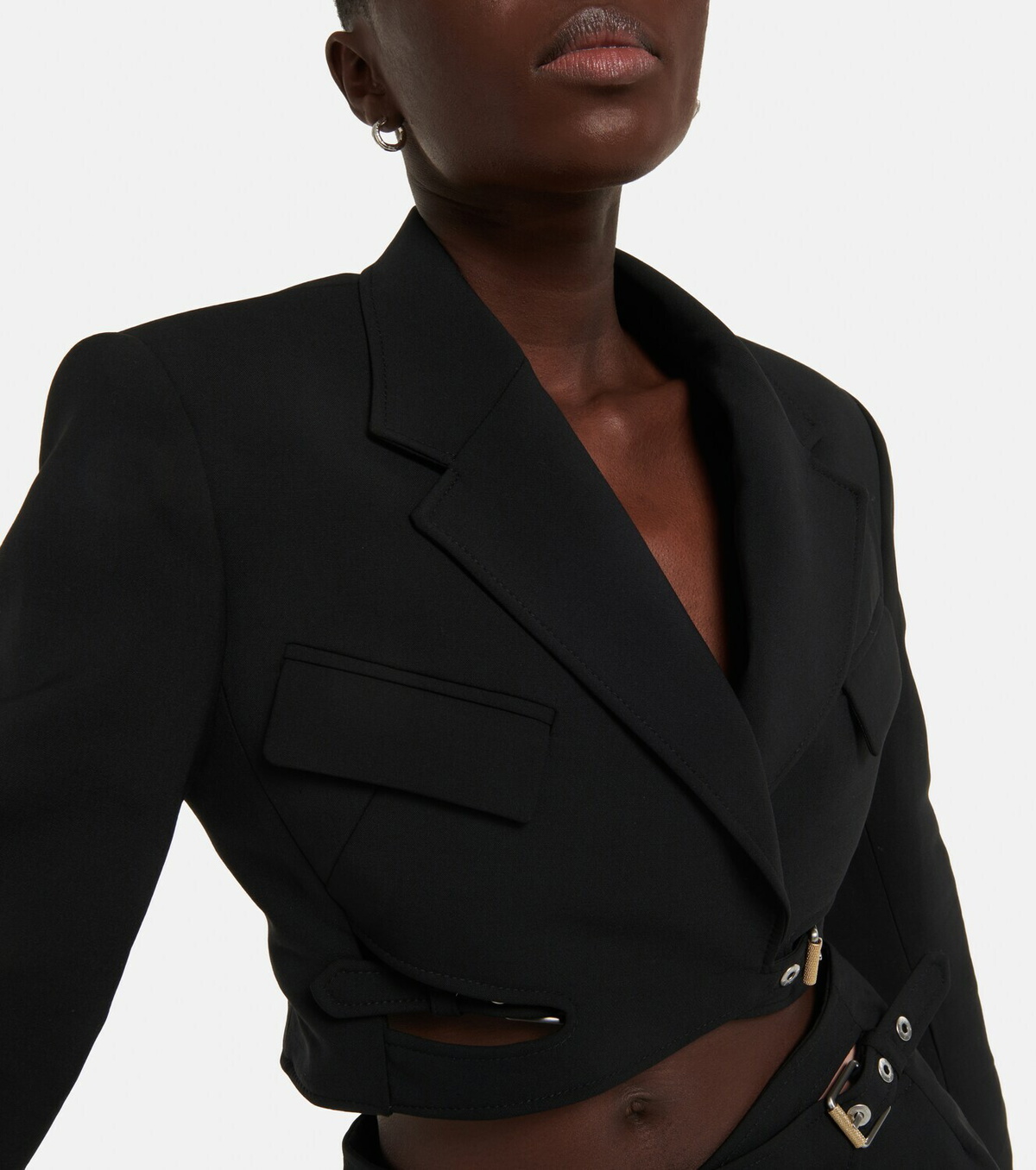 Dion Lee - Interlock belted cropped blazer Dion Lee