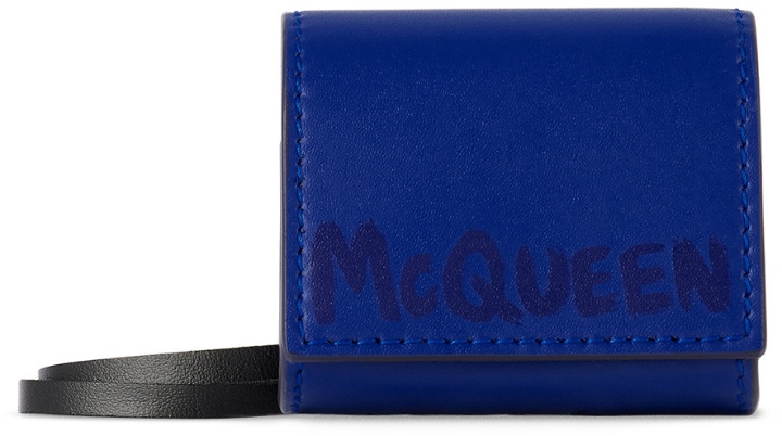 Photo: Alexander McQueen Blue Leather AirPods Case