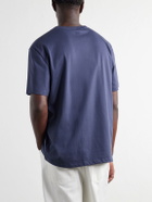 LOEWE - Embroidered Cotton-Jersey T-Shirt - Blue