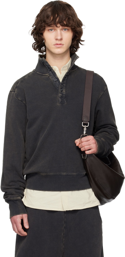 Photo: Entire Studios Black Port Pullover Sweatshirt