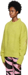 The Attico Green Embroidered Sweater