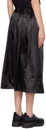 Black Comme des Garçons Black 'True Heart Strong Mind' Midi Skirt