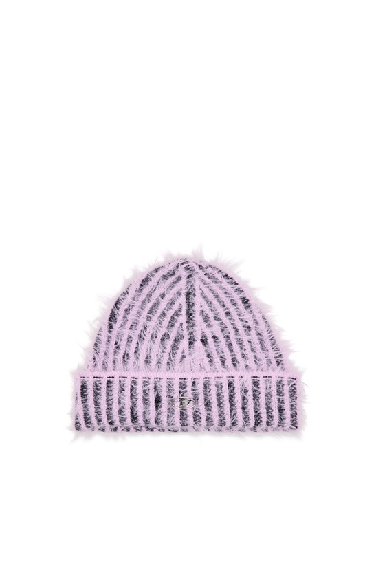 Photo: Diesel Ribbed vanise beanie - Knit caps - Unisex - Violet