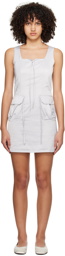 Kijun Gray Cargo Minidress