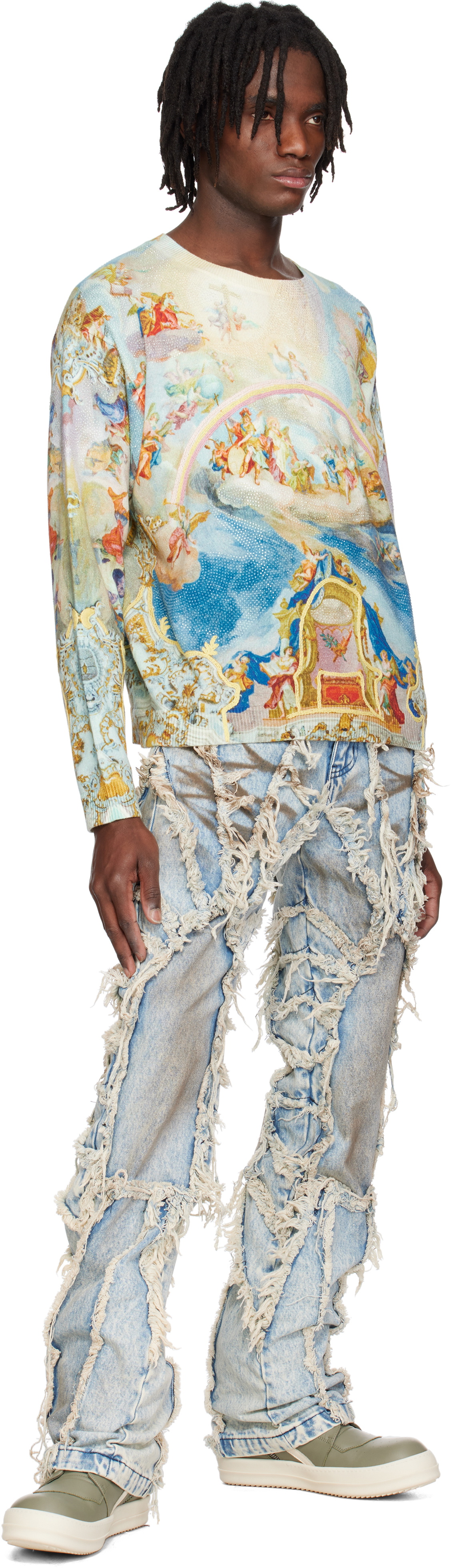Who Decides War Multicolor Archaic Sweater