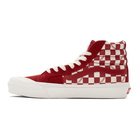 Vans Red Checkerboard OG Style 138 LX High-Top Sneakers