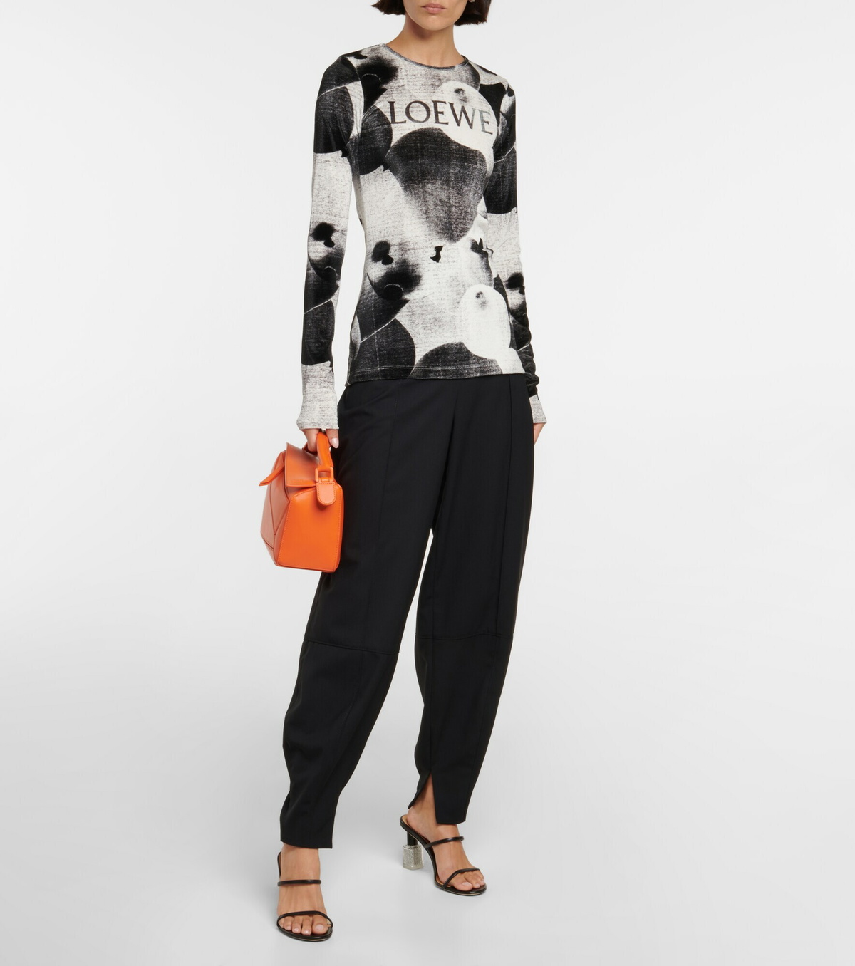 Loewe - High-rise balloon wool pants Loewe