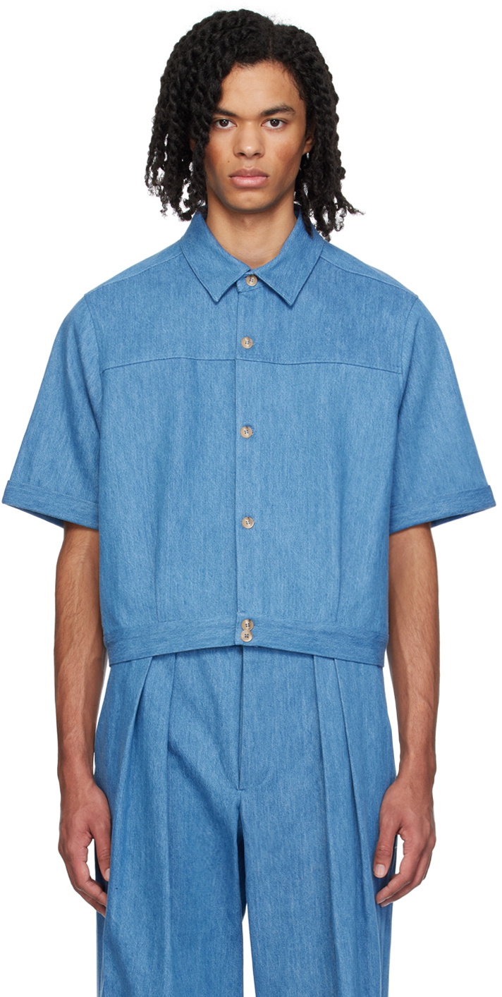 King & Tuckfield Blue 50's Denim Shirt