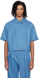 King & Tuckfield Blue 50's Denim Shirt