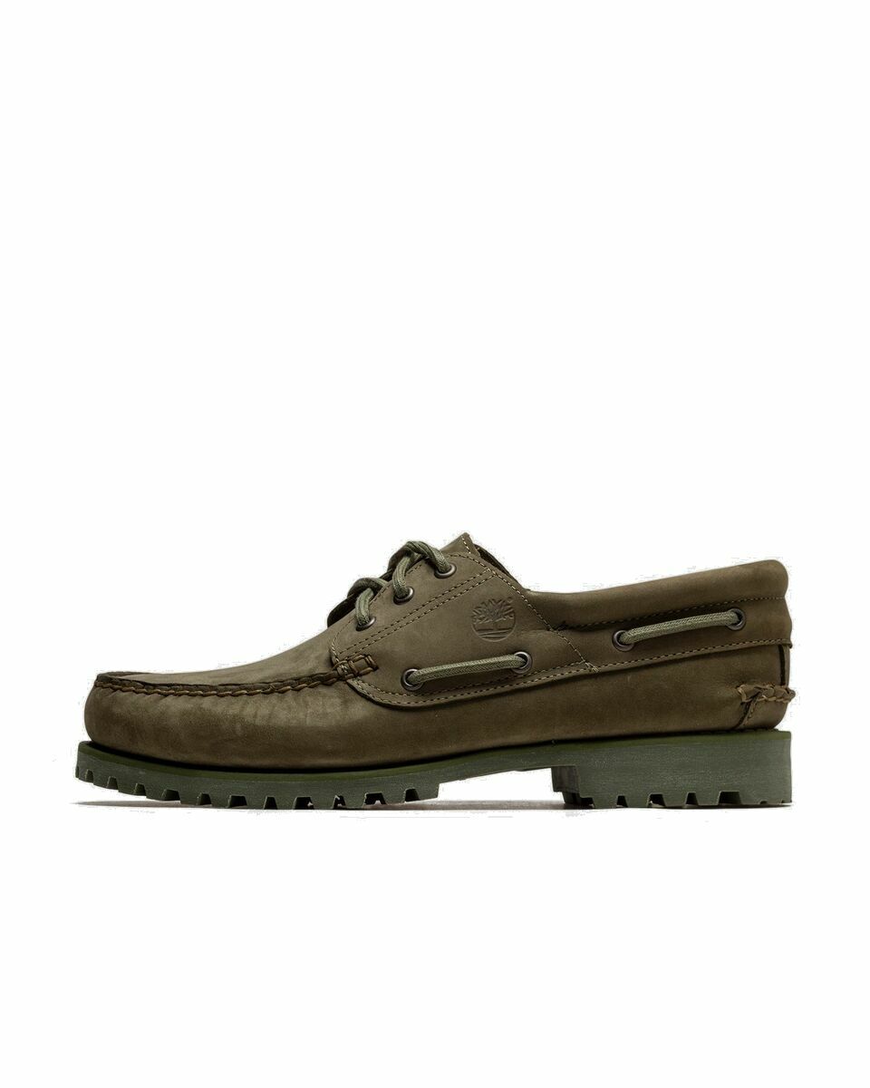 Photo: Timberland Authentics 3 Eye Classic Lug Green - Mens - Casual Shoes