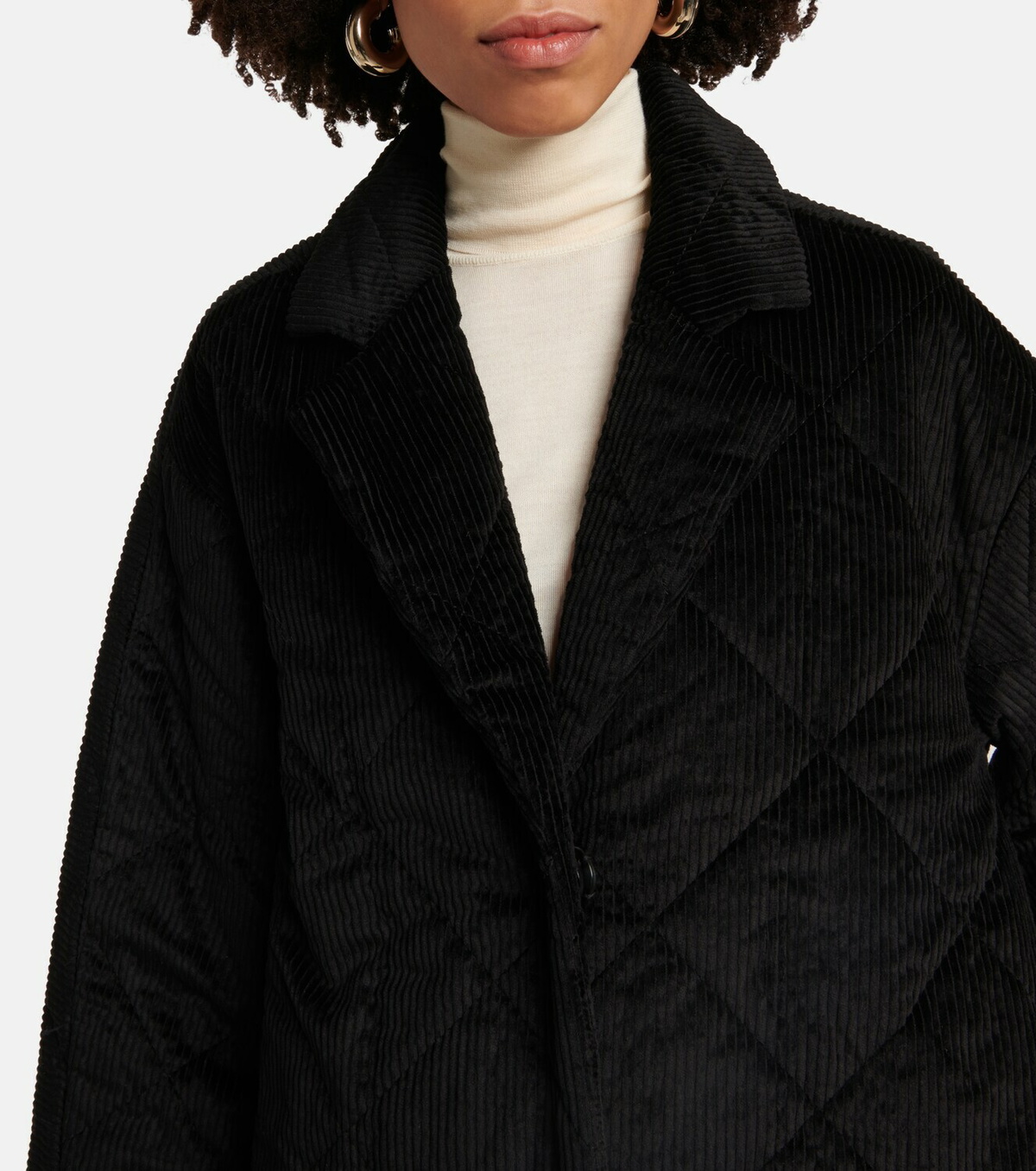 CO - Quilted corduroy coat