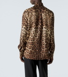 Dolce&Gabbana Leopard-print silk shirt