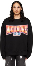 We11done Black Print Sweatshirt