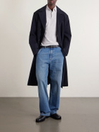 Hartford - Cotton and Cashmere-Blend Polo Shirt - Gray