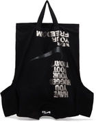 Black Comme des Garçons Black Nike Edition Cotton Jersey Print Tote