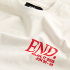 END. SS26 Milan Fashion Week T-Shirt in Ecru