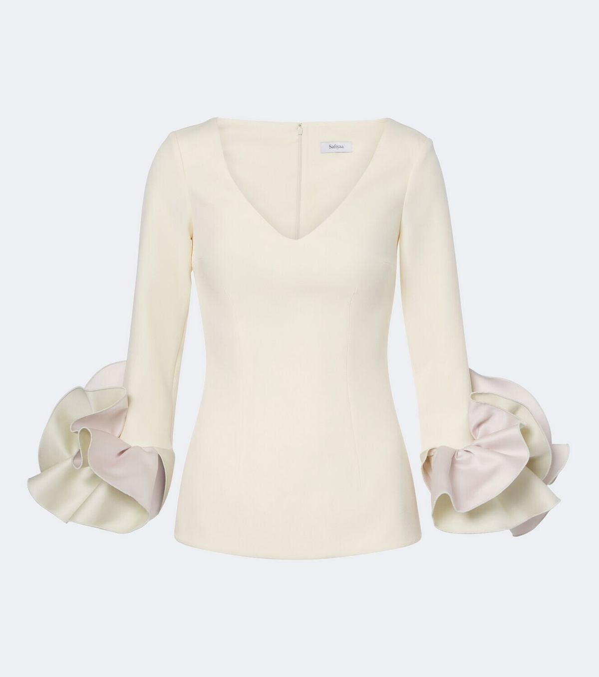 Safiyaa Sintien ruffled crêpe top
