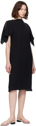 Baserange Black Folio Midi Dress