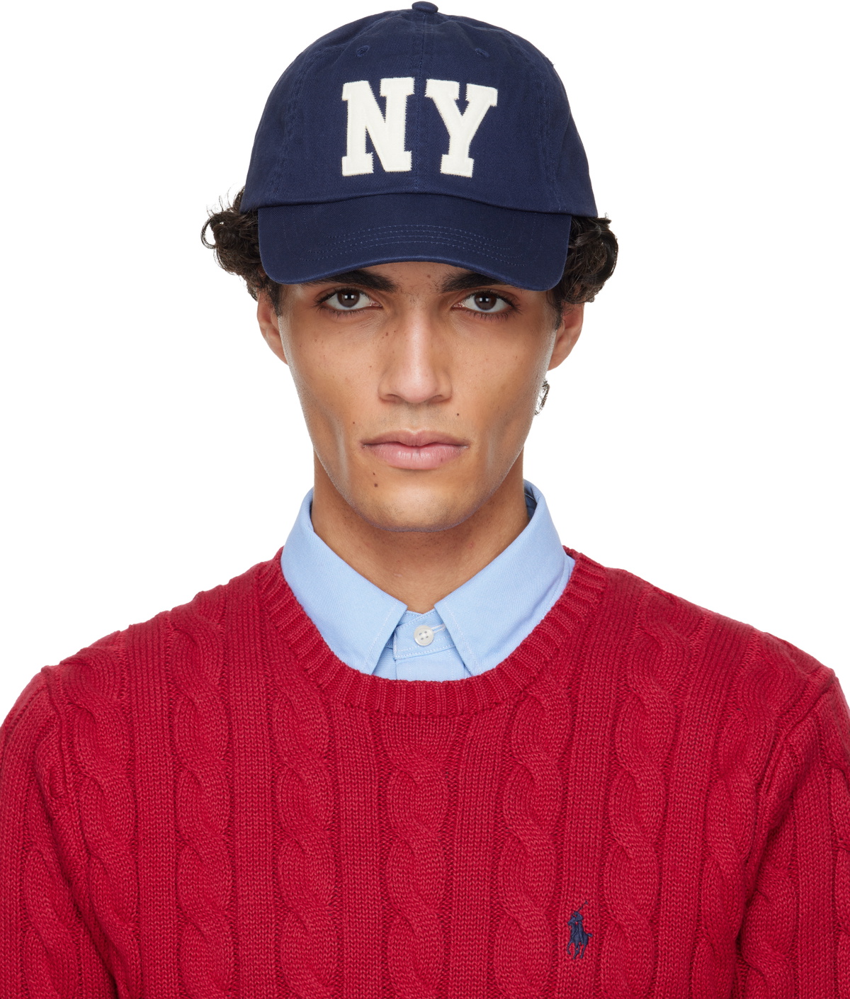 Polo Ralph Lauren Navy NY Patch Twill Ball Cap Polo Ralph Lauren