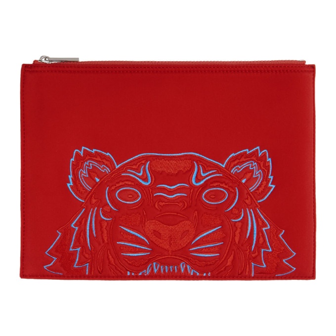 Photo: Kenzo Red Medium Tiger Pouch