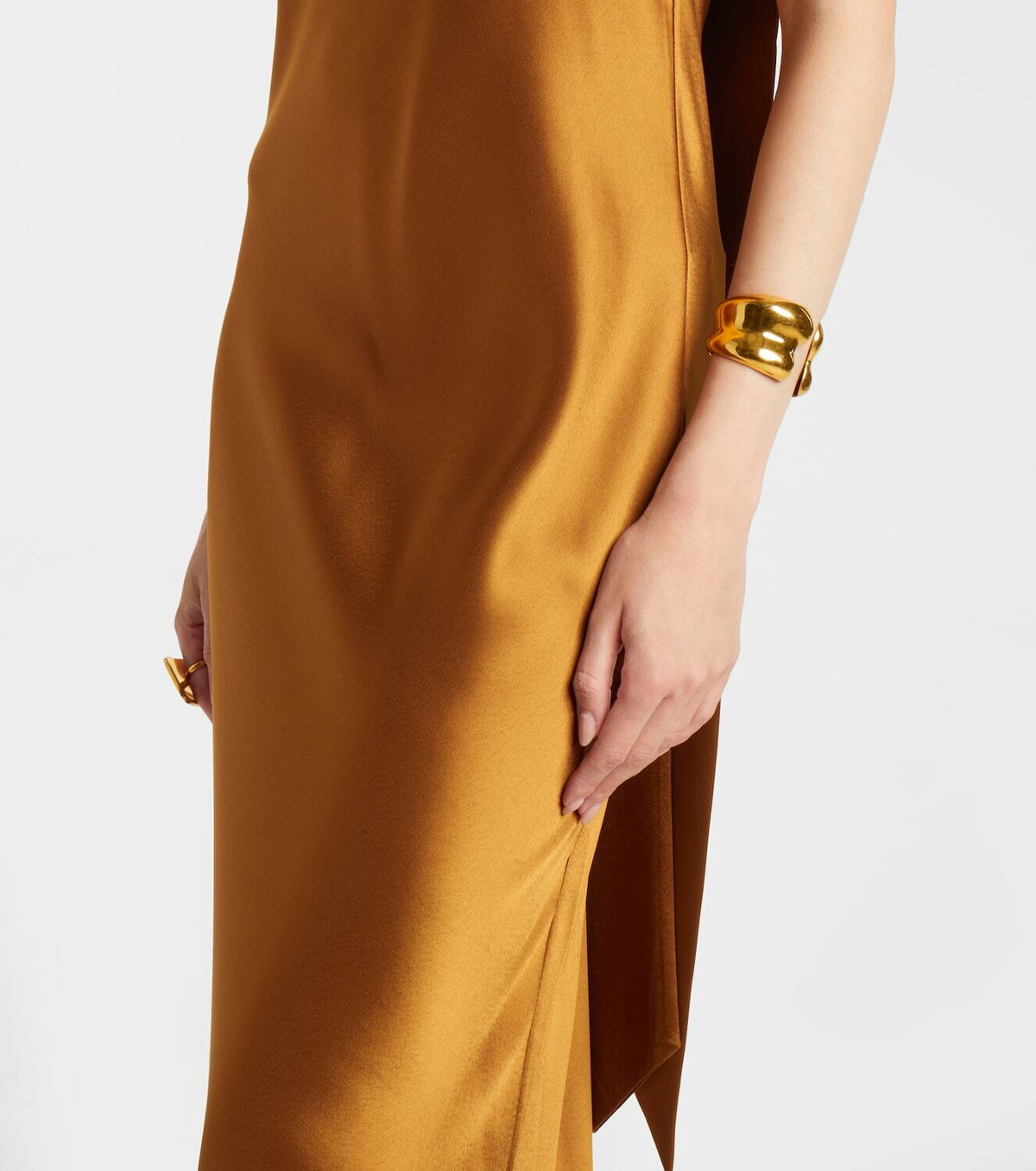 Galvan Sienna halterneck satin gown