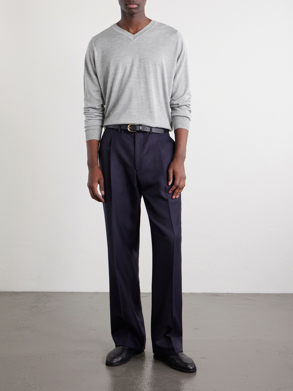 John Smedley - Bill Nighy Merino Wool Sweater - Gray