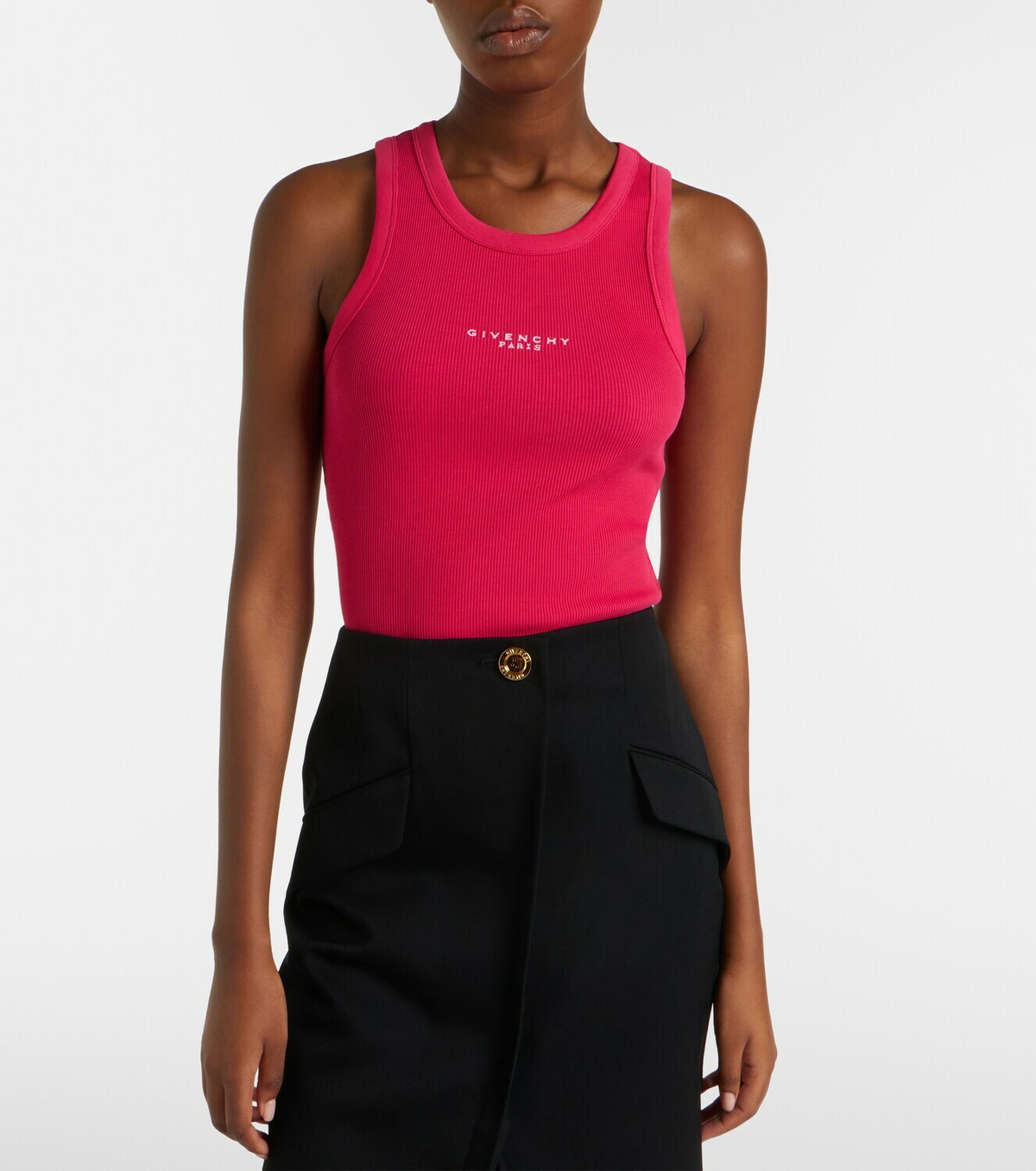 Givenchy Logo printed cotton top