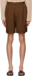 CMMN SWDN Brown Manson Shorts