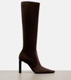 Saint Laurent Francoise suede knee-high boots