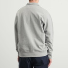 Norse Projects Men's Norse Standard Half Zip Sweatshirt in Grey Melange
