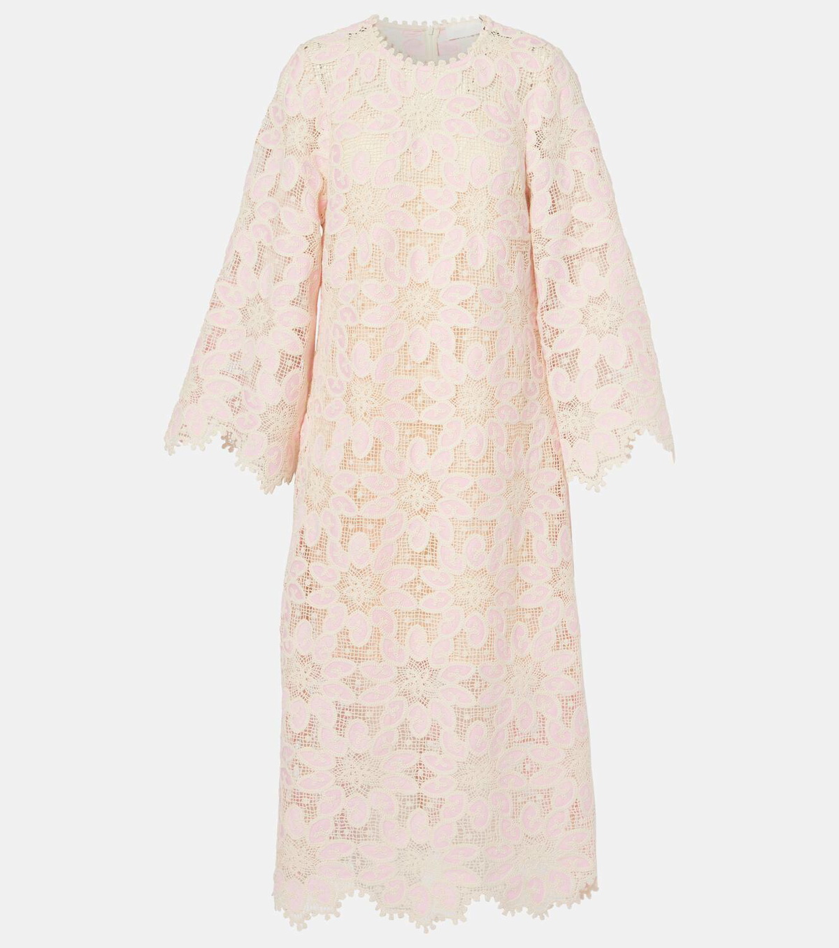 【Zimmermann】ドット柄 リボンディテール リネンミディ☆関税込 Zimmermann // Multicolour Linen Patchwork Brightside Belted