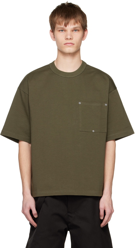 Photo: Bottega Veneta Khaki Relaxed-Fit T-Shirt