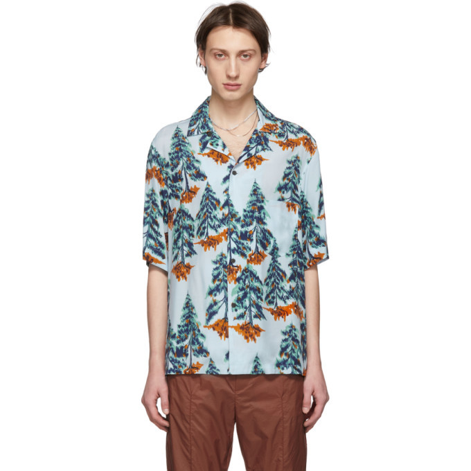 Photo: Acne Studios Blue and Orange Simon Pine Shirt