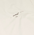 Off-White - Logo-Print Cotton-Jersey T-Shirt - Men - Off-white