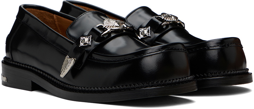 Toga Virilis Black Polished Loafers Toga Virilis