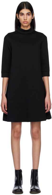 Photo: S Max Mara Black Crewneck Minidress