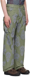 paria /FARZANEH Green Cotton Cargo Pants