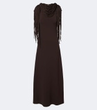 Altuzarra Fringed jersey maxi dress