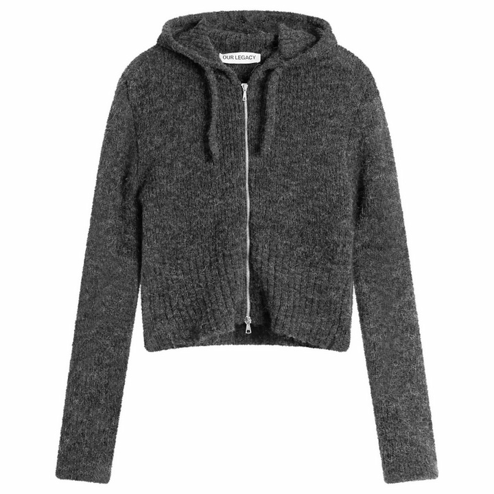 Photo: Our Legacy Women's Compact Hoodie in Charcoal Melange