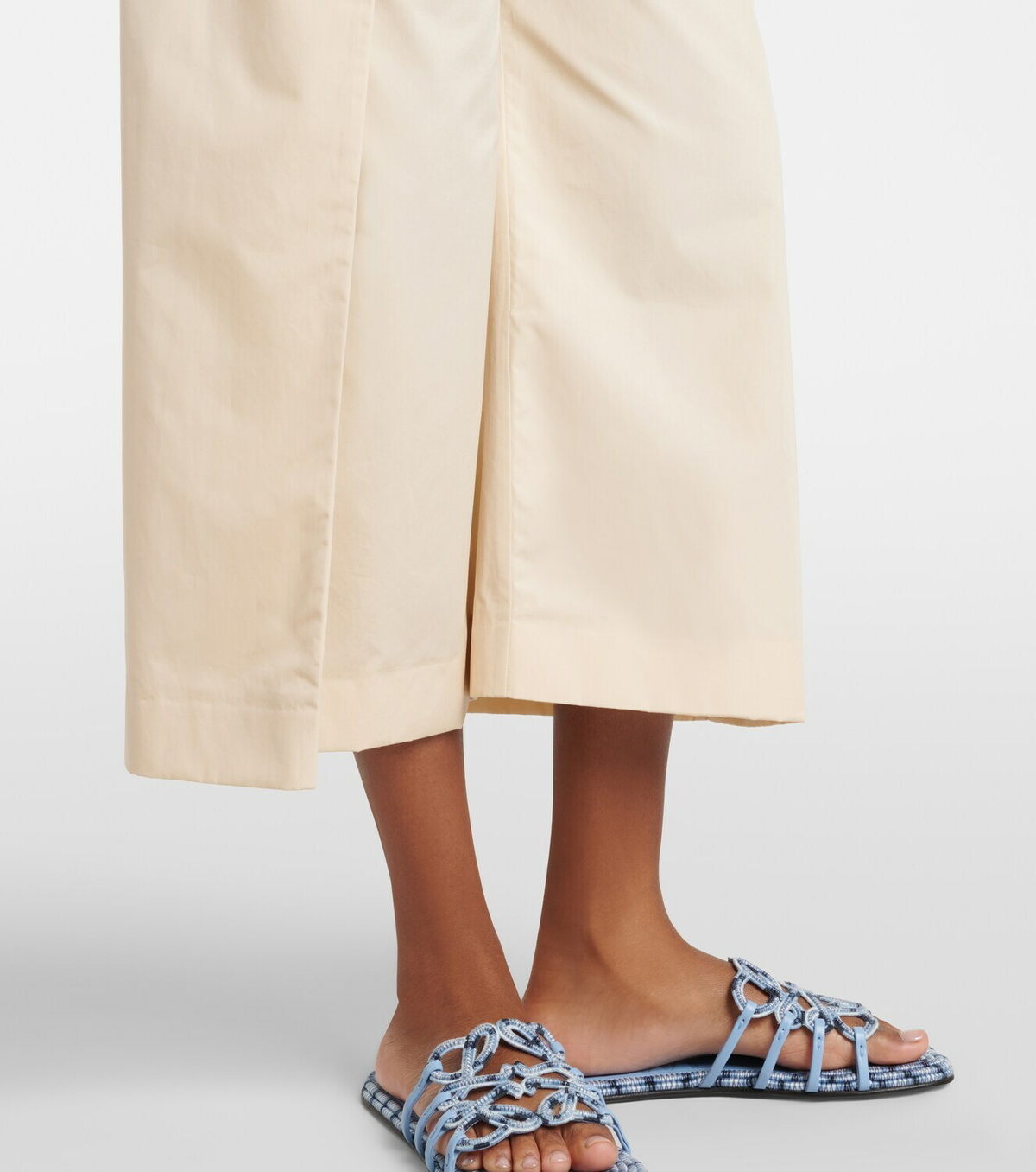 Loewe Paula's Ibiza cotton poplin cropped pants