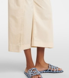 Loewe Paula's Ibiza cotton poplin cropped pants