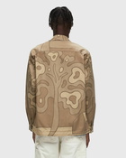 By Parra Fruit Tree Camo Shirt Jacket Beige Overshirts