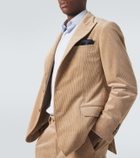Brunello Cucinelli Striped silk pocket square