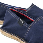 A.P.C. Men's Espadrilles in Dark Navy