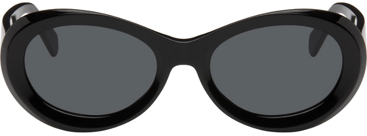 Photo: TOTEME Black 'The Ovals' Sunglasses
