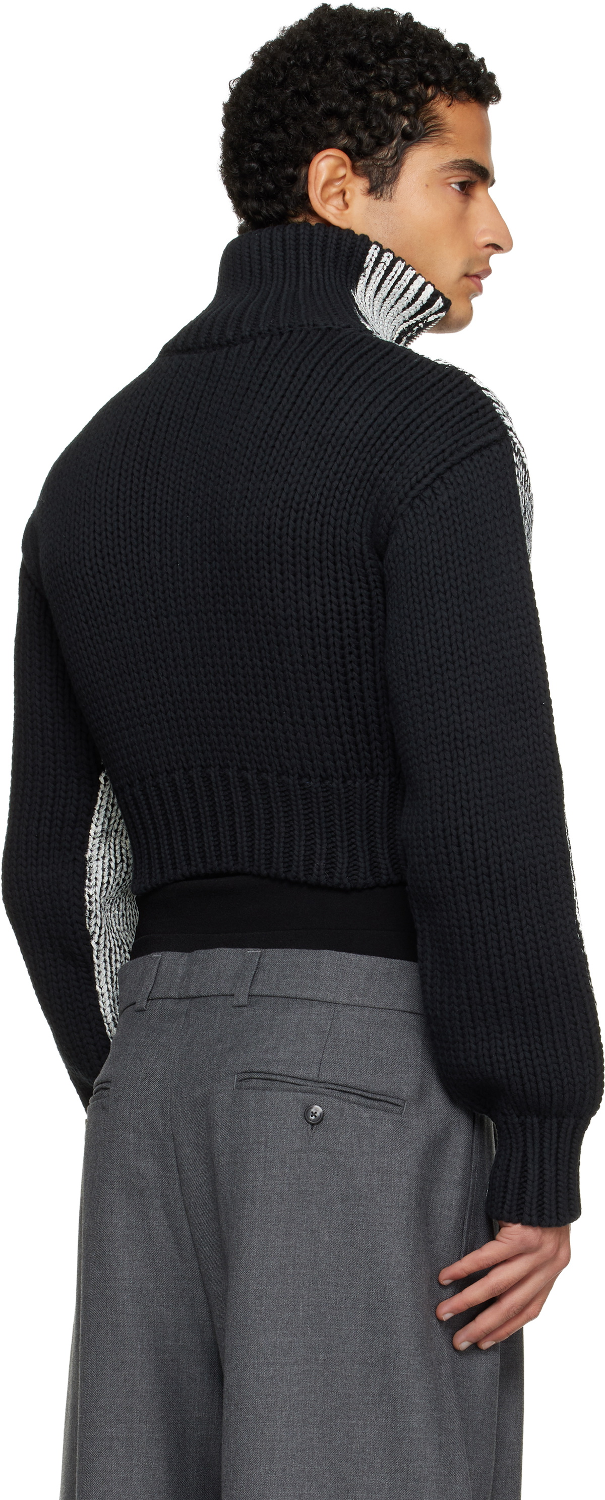 VAQUERA Black & White Zipper Jacket