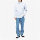 Gitman Vintage Men's Button Down Stripe Oxford Shirt in Blue/White